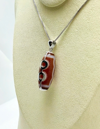 Vòng cổ Dzi 5 Mắt
