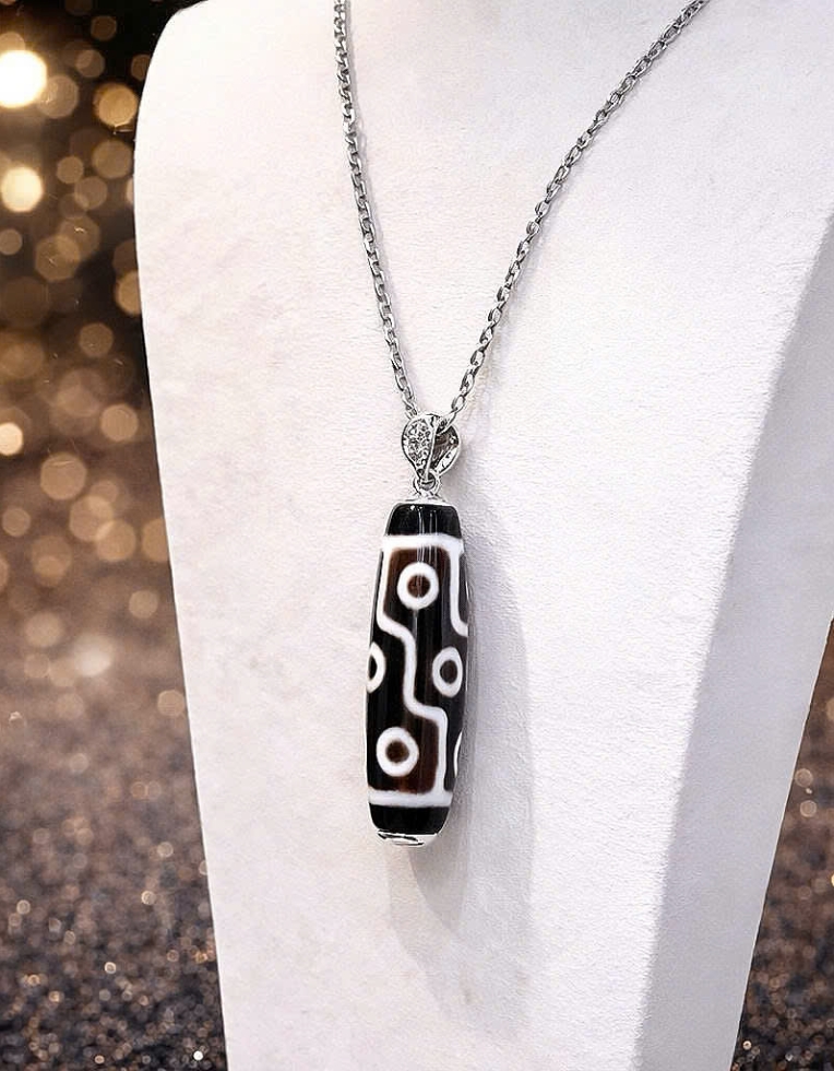 DZI 9 MẮT KẾT HỢP BẠC