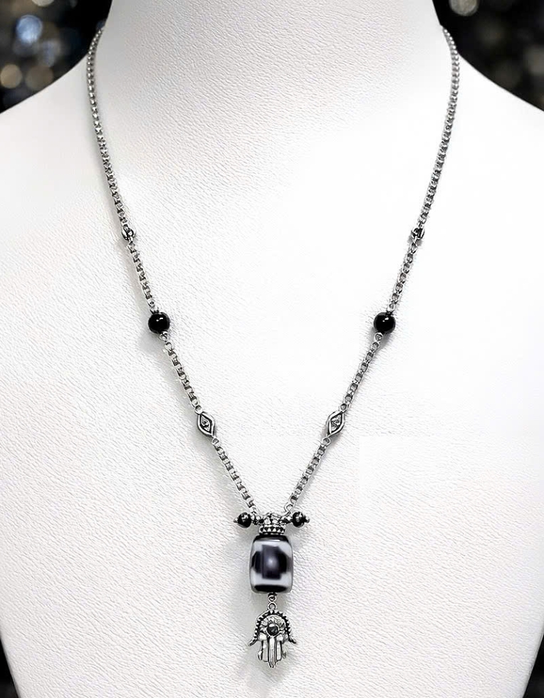 Vòng cổ Dzi 2 Mắt 